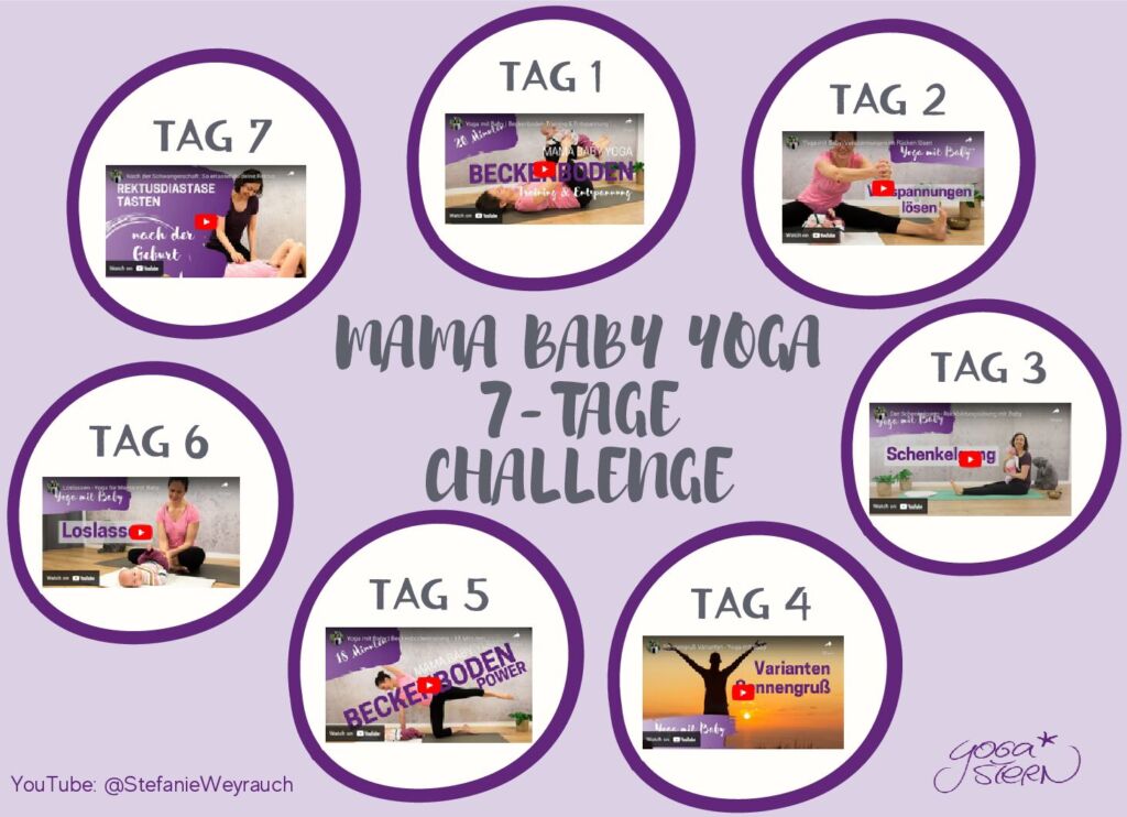 7 Tage Mama Baby Yoga und Rückbildung Challenge