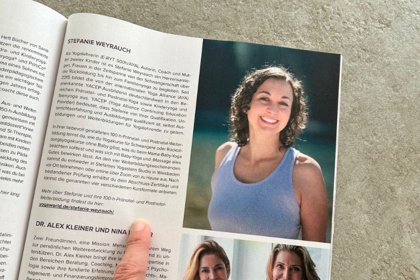 Vorstellung von Yogastern im Magazin Yogaworld